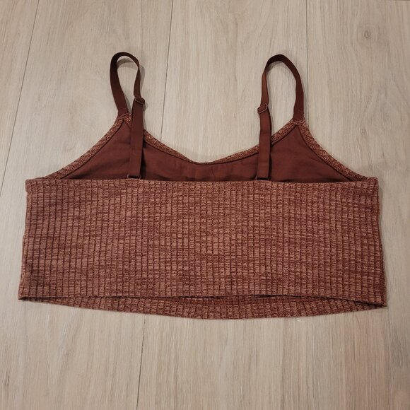 AERIE | Heathered Ribbed Bralette Sports Bra | Sz. XL - Picture 4 of 4